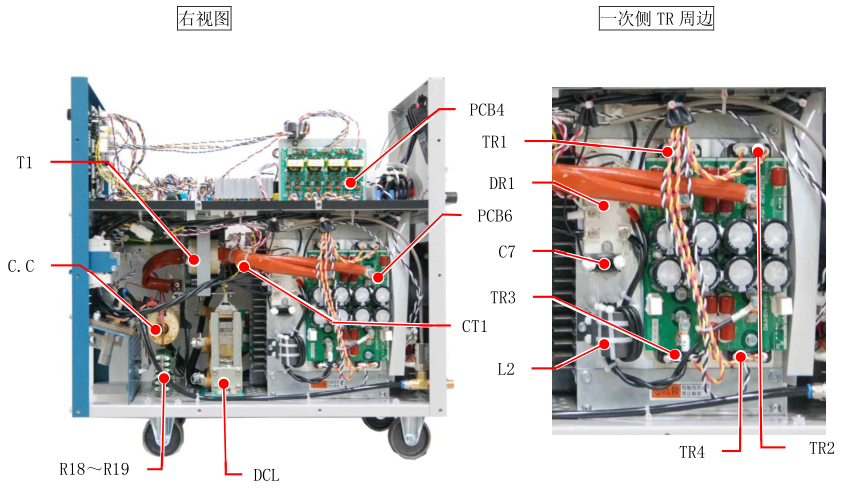 OTC氬弧焊機(jī)ADP400側(cè)面圖 OTC氬弧焊機(jī)ADP400側(cè)面圖