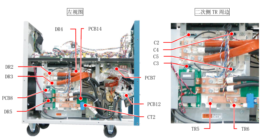 OTC氬弧焊機(jī)ADP400側(cè)面圖 OTC氬弧焊機(jī)ADP400側(cè)面圖