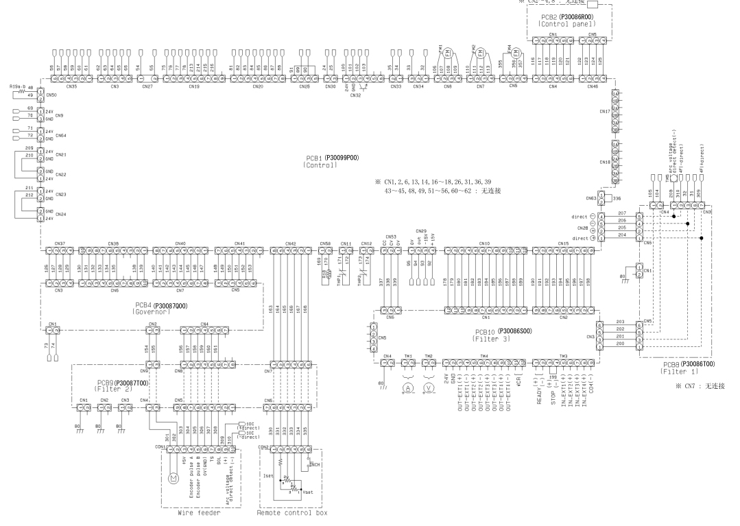 OTC焊機M350L的電氣圖 OTC焊機M350L的電氣圖