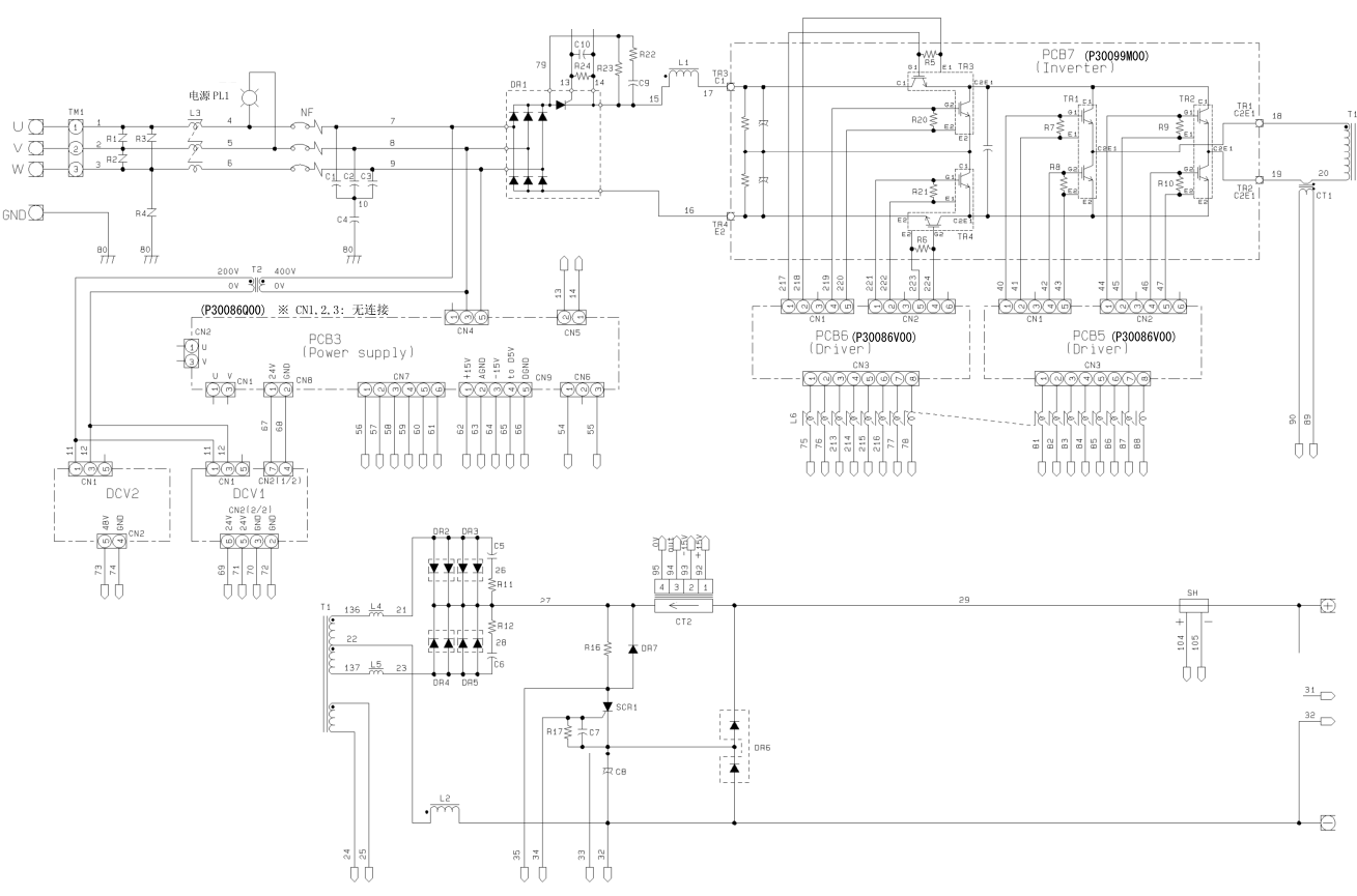 OTC焊機M350電氣圖 OTC焊機M350電氣圖